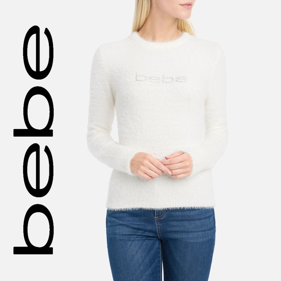 bebe Sweaters - bebe - Fuzzy sweater - size s